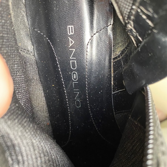 black leather boots size 9.5 - Picture 4 of 5